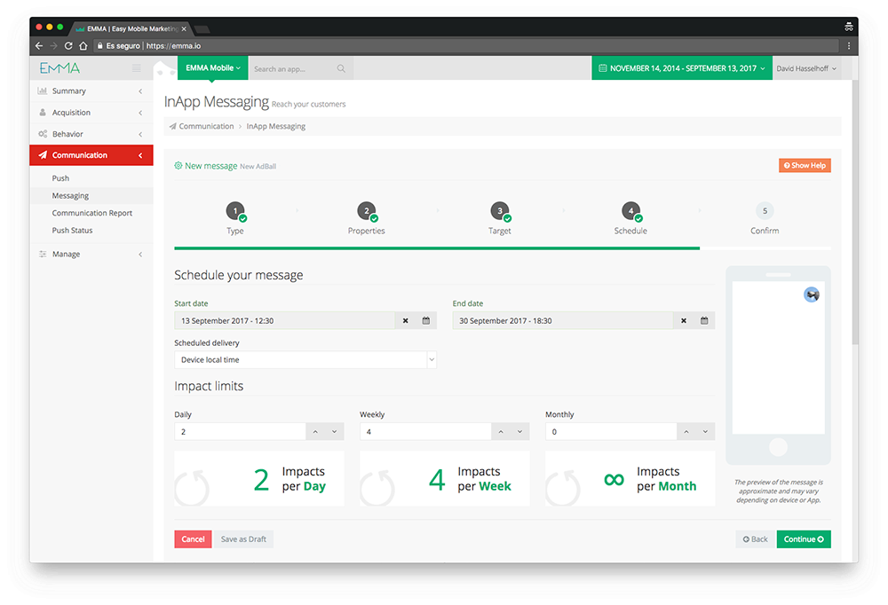 Create customized funnels help you to check the user flow of your App and make marketing decision based on it.